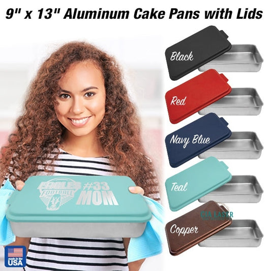 Personalized Wedding Aluminum Baking Pan with Lid Wedding Engraved Cake Pan Mr and Mrs Baking Pan