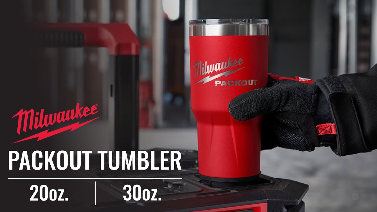 Milwaukee 20oz pack out Tumbler Personalized