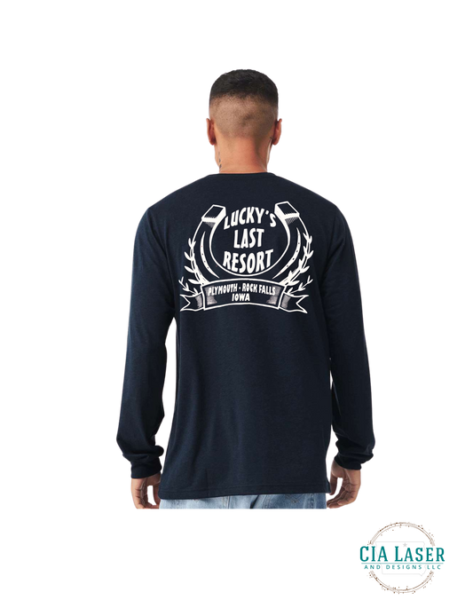 Long Sleeved Tee Bella Canvas Brand: Lucky's Last Resort Edition Adult