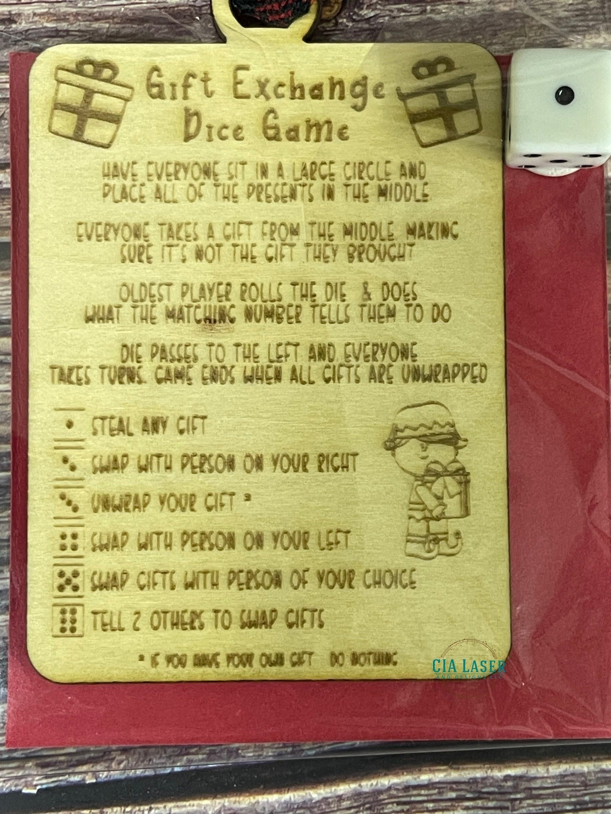 Christmas Exchange Dice Game Ornament