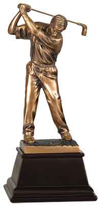 Resin Golf Trophy Custom Laser Engraved Golf Tournament Award Golf Event Awards