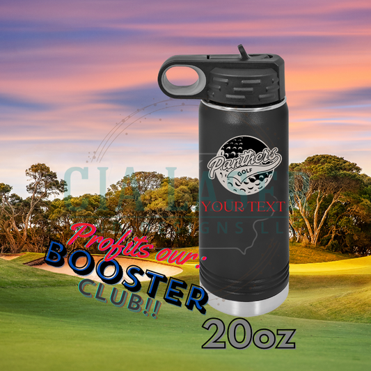 Central Springs Logo Golf Team Spirit Logo Laser Engraved Personalized Polar Camel Laser Engraved Water Bottle