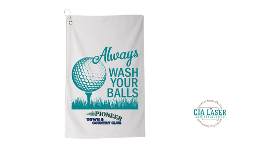 Funny golf towels|Business branded company logo golf towels|Golf towels with funny sayings