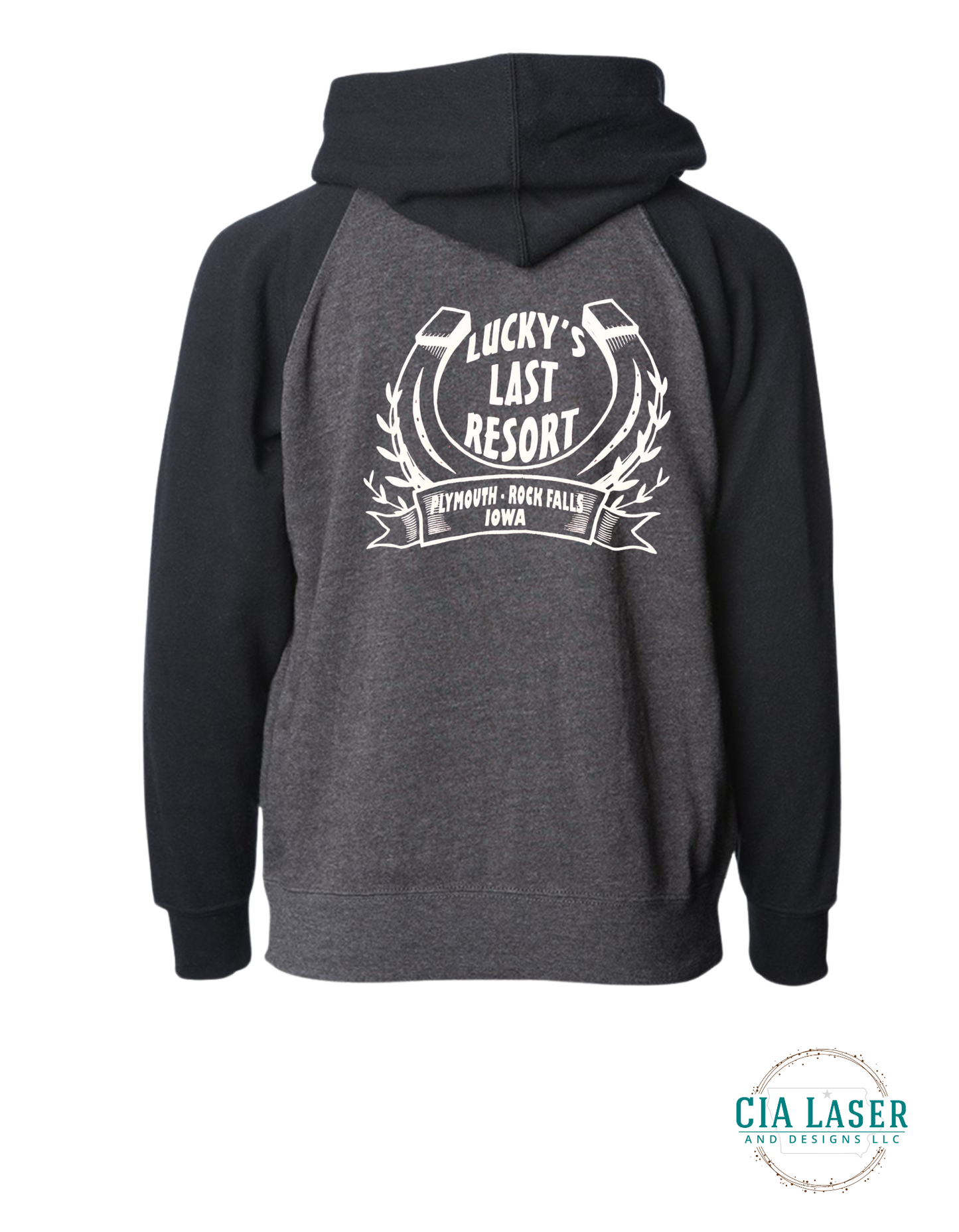 Jerzees Full Zip-Up Hoodie: Lucky's Last Resort Edition Toddler