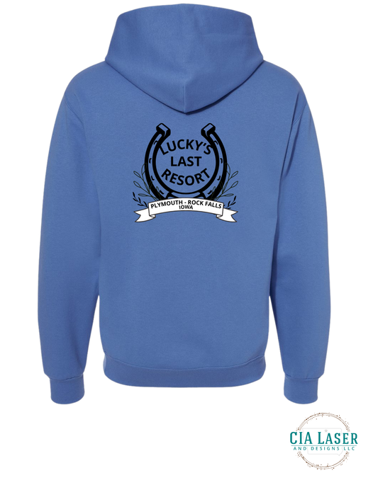 Jerzees Hoodie: Lucky's Last Resort Edition Adult