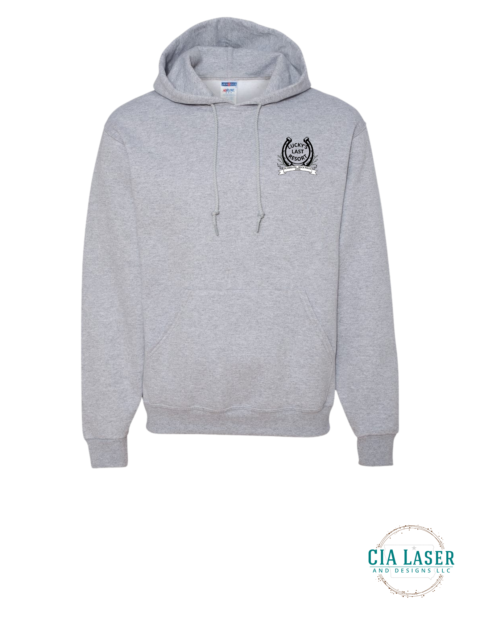 Jerzees Hoodie: Lucky's Last Resort Edition Adult