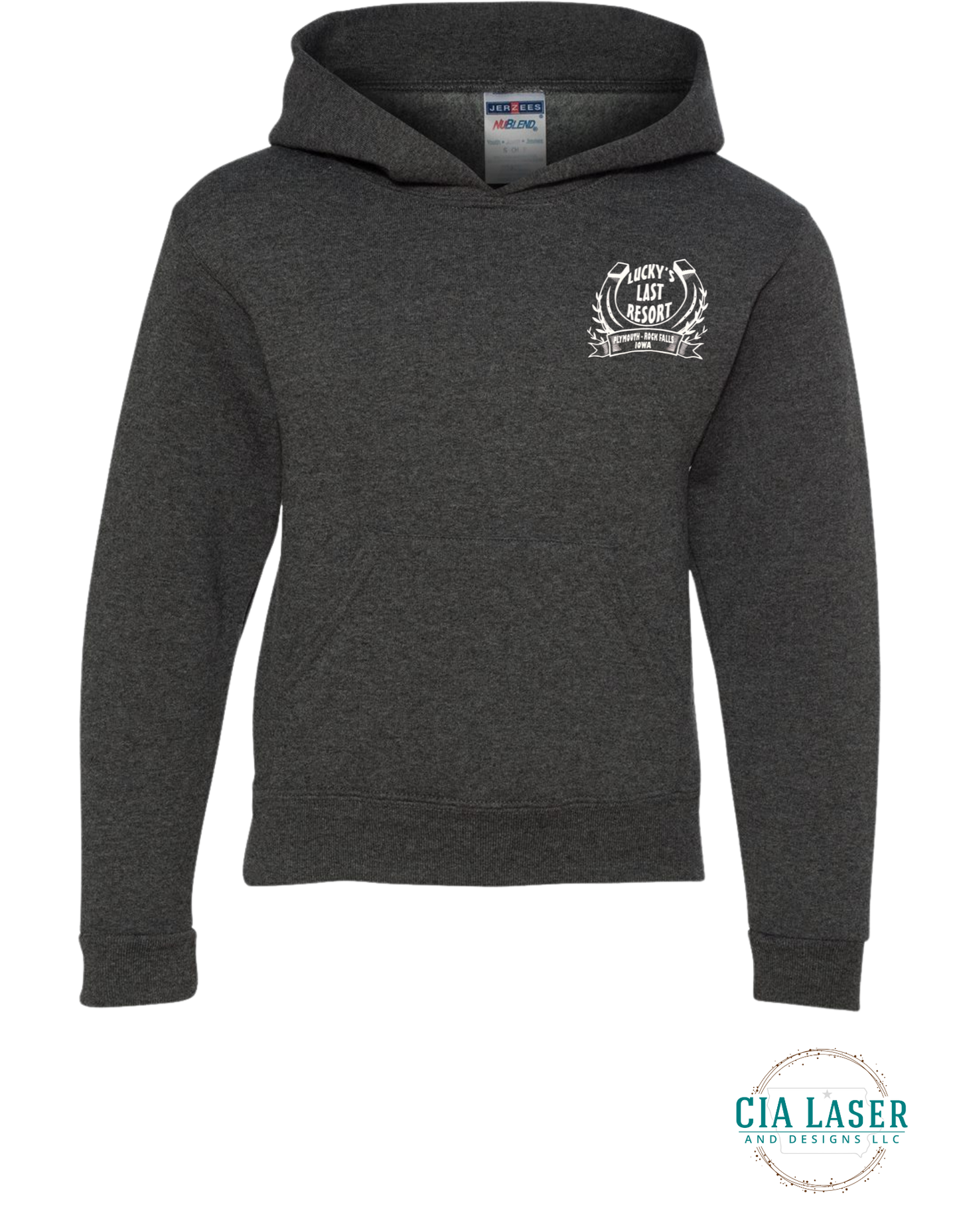 Jerzees Hoodie: Lucky's Last Resort Edition Adult