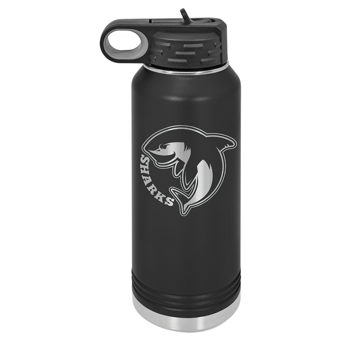 Volleyball Spirit Central Springs Logo Laser Engraved Personalized Polar Camel Laser Engraved Water Bottle