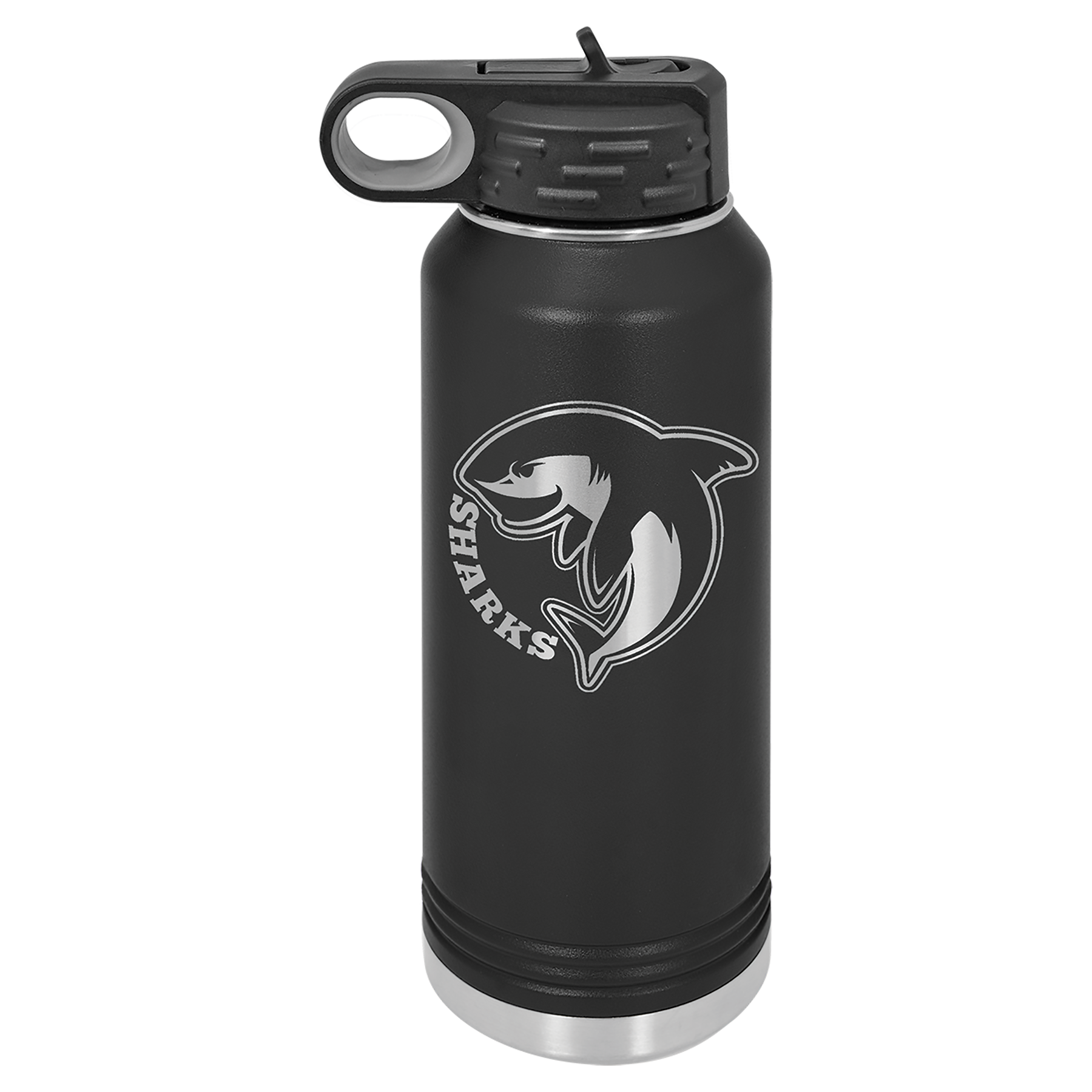 Volleyball Spirit Central Springs Logo Laser Engraved Personalized Polar Camel Laser Engraved Water Bottle