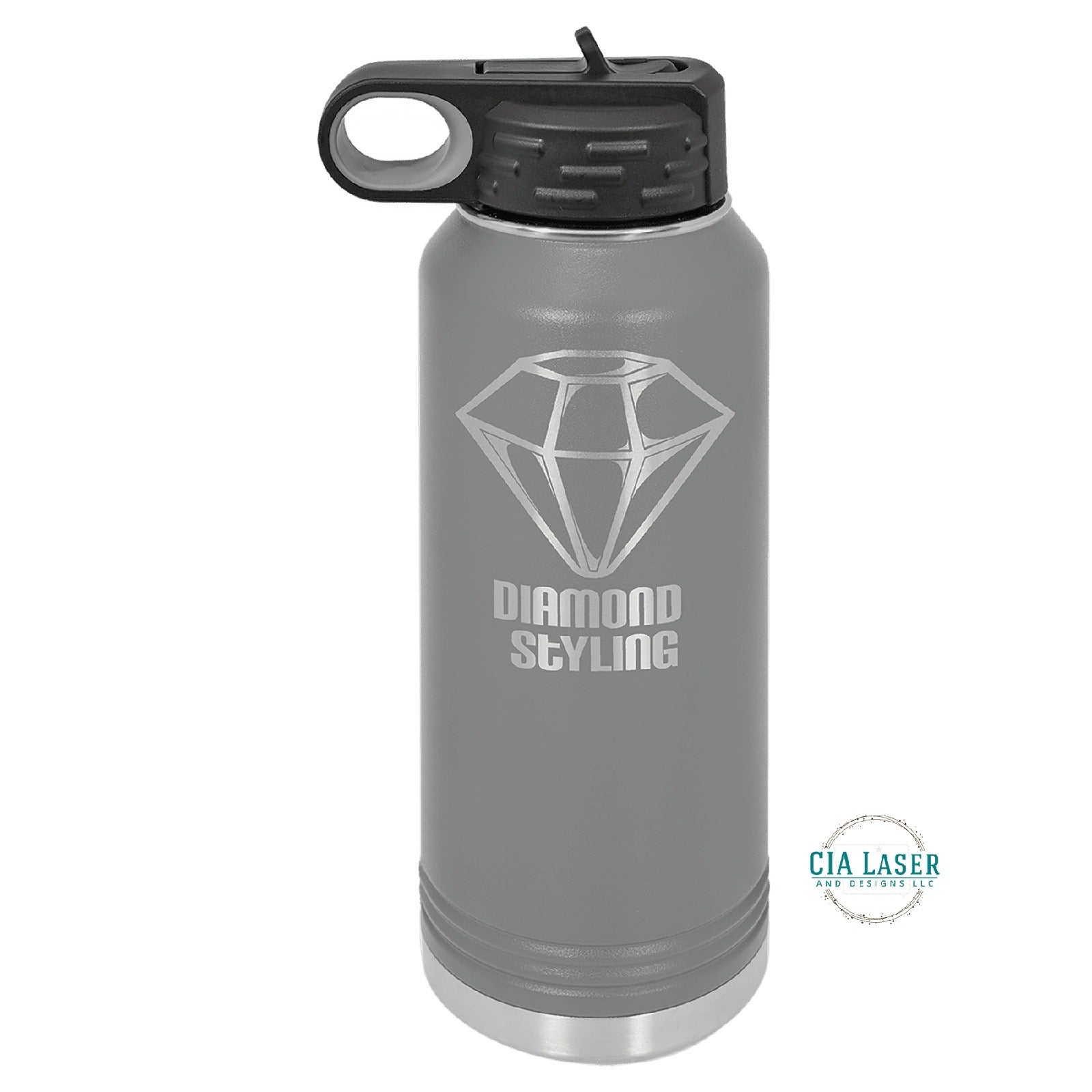 32oz Personalized Polar Camel Laser Engraved Water Bottle With Custom Image, Logo, and/or Text
