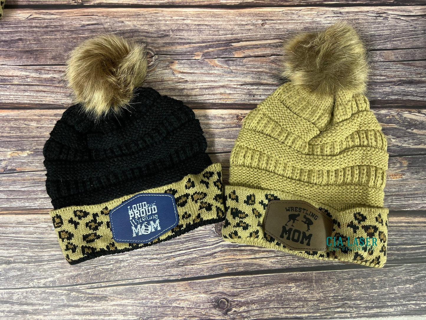 Leopard print stocking hat- Ladies