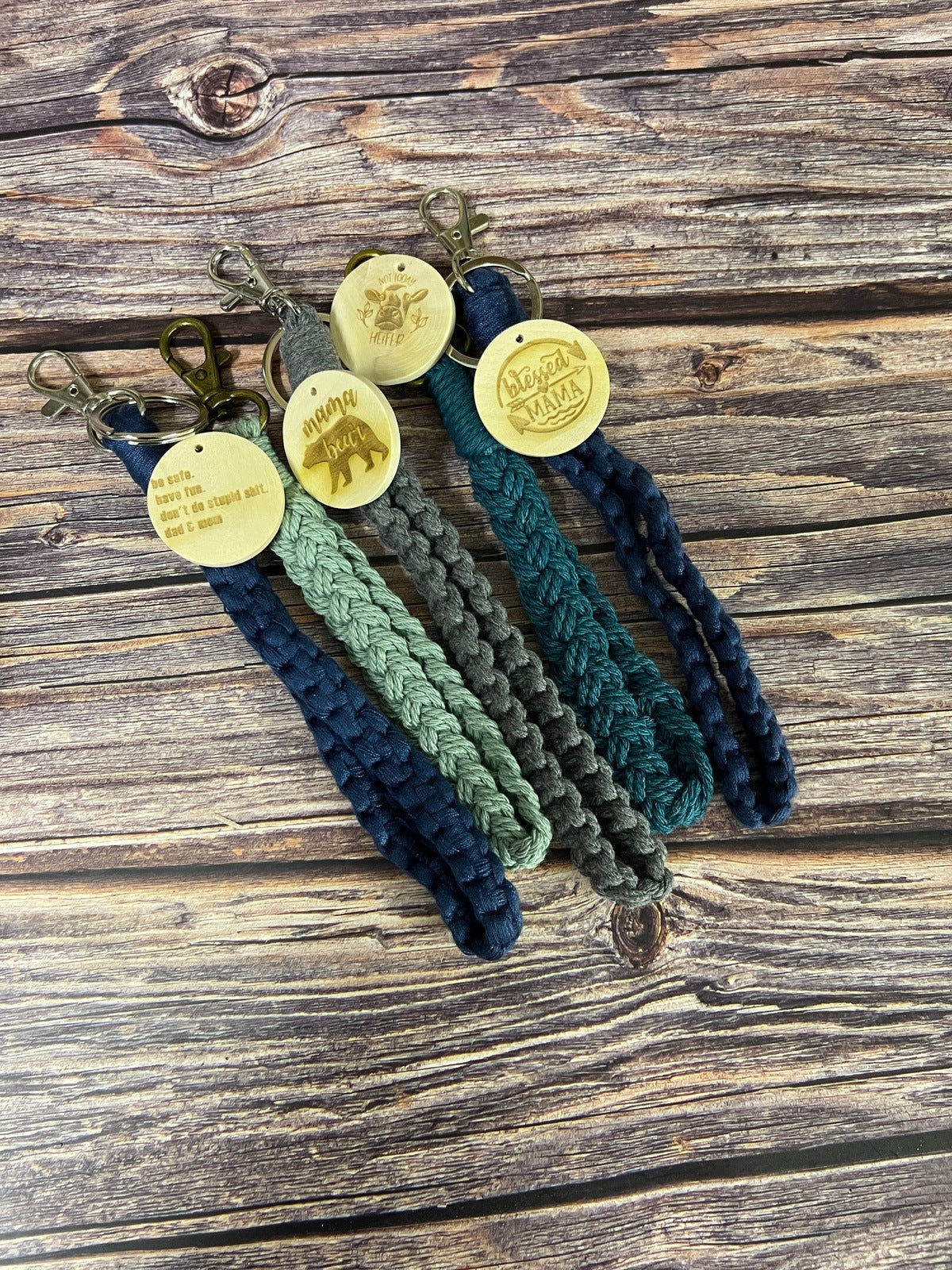 Macrame Wristlet Keychain, Macrame Gift