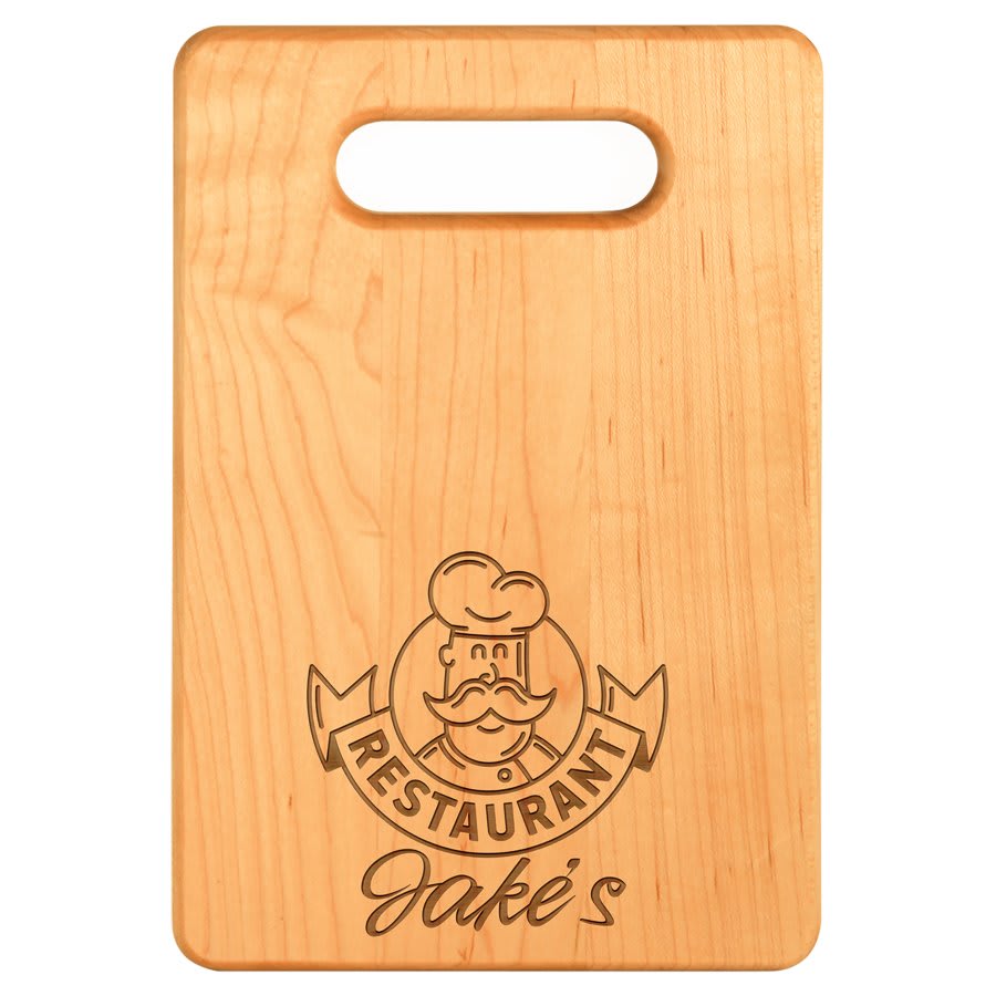 Maple Cutting Board Rectangular Laser Engraved Personalized