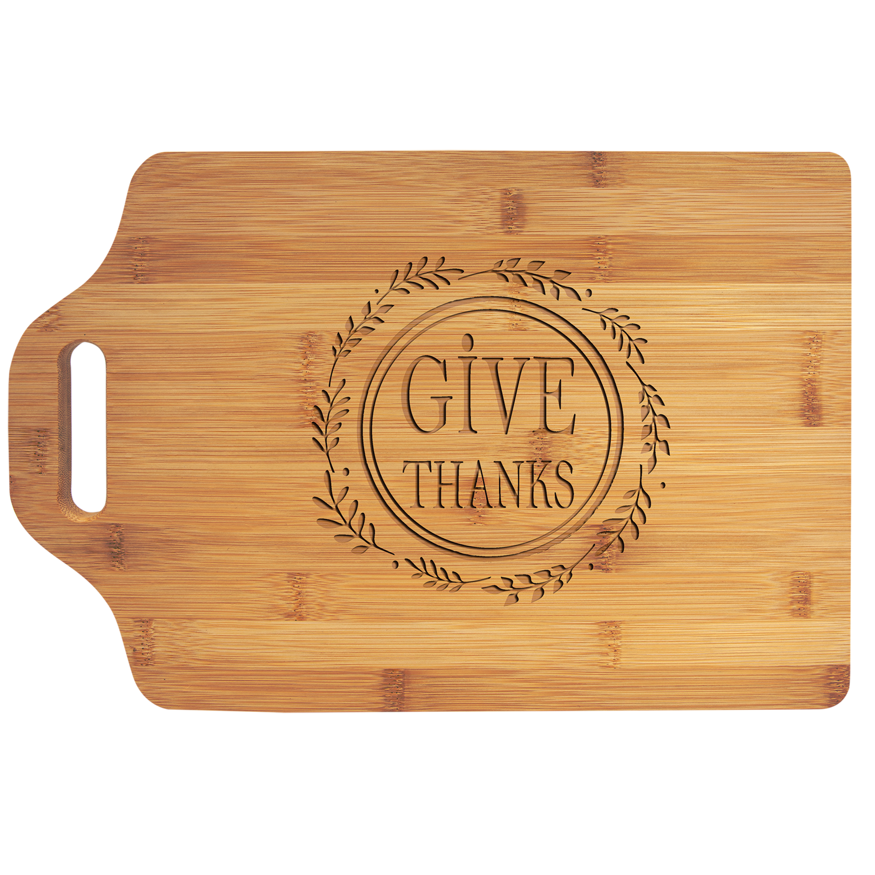 Personalized Bamboo Cutting Board with Handle Charcuterie Board Engraved Tray