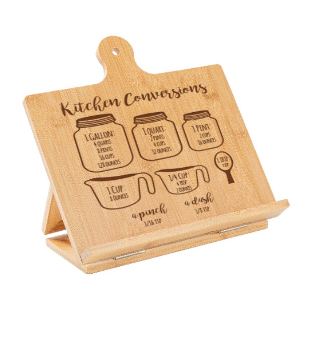 Personalized Easel Cutting Board Bamboo