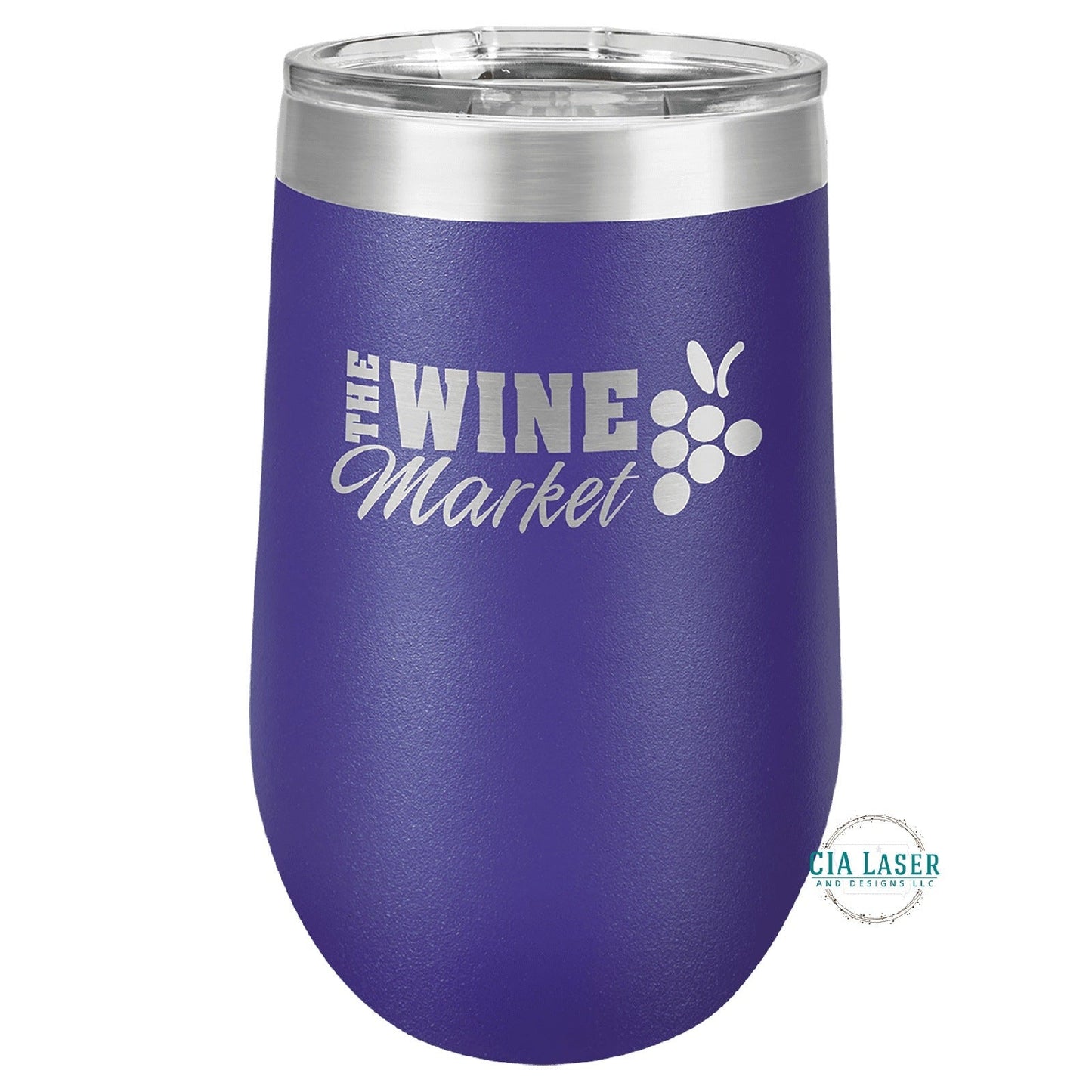 16oz Laser Engraved Personalized Wine Tumbler