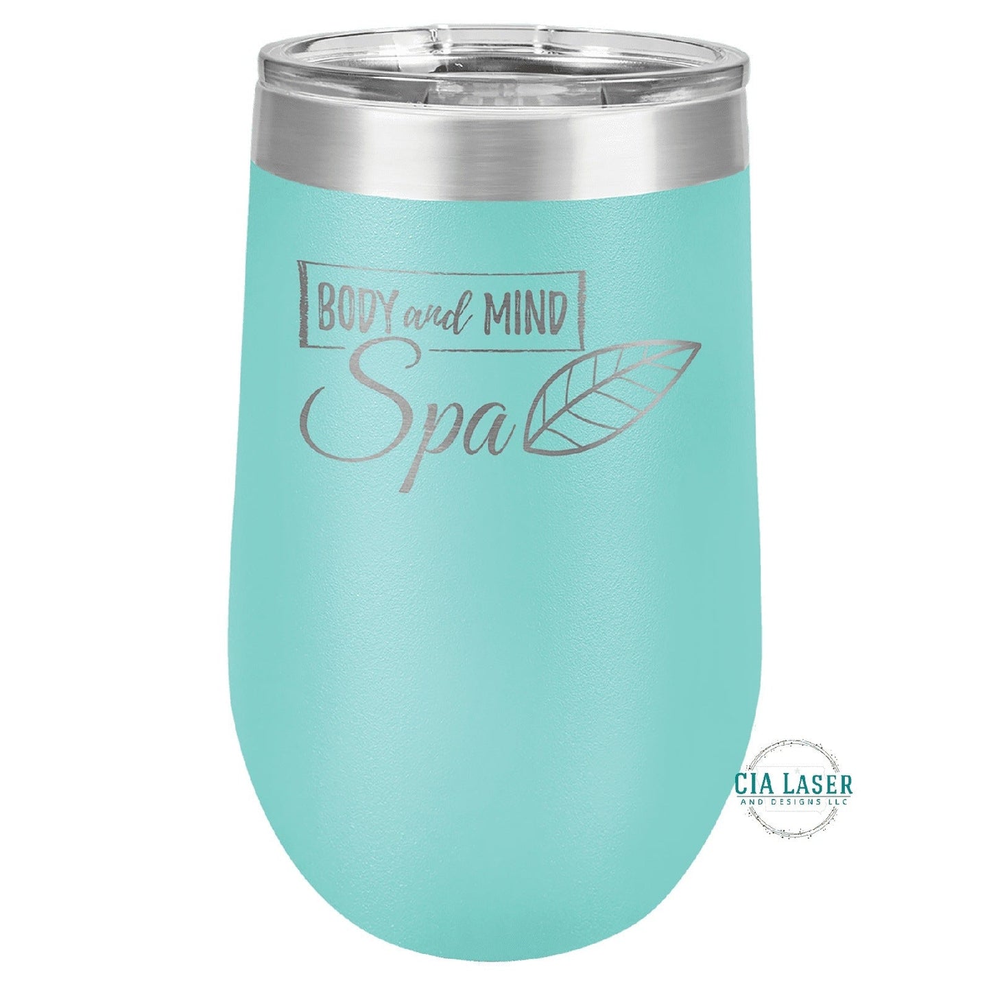 16oz Laser Engraved Personalized Wine Tumbler