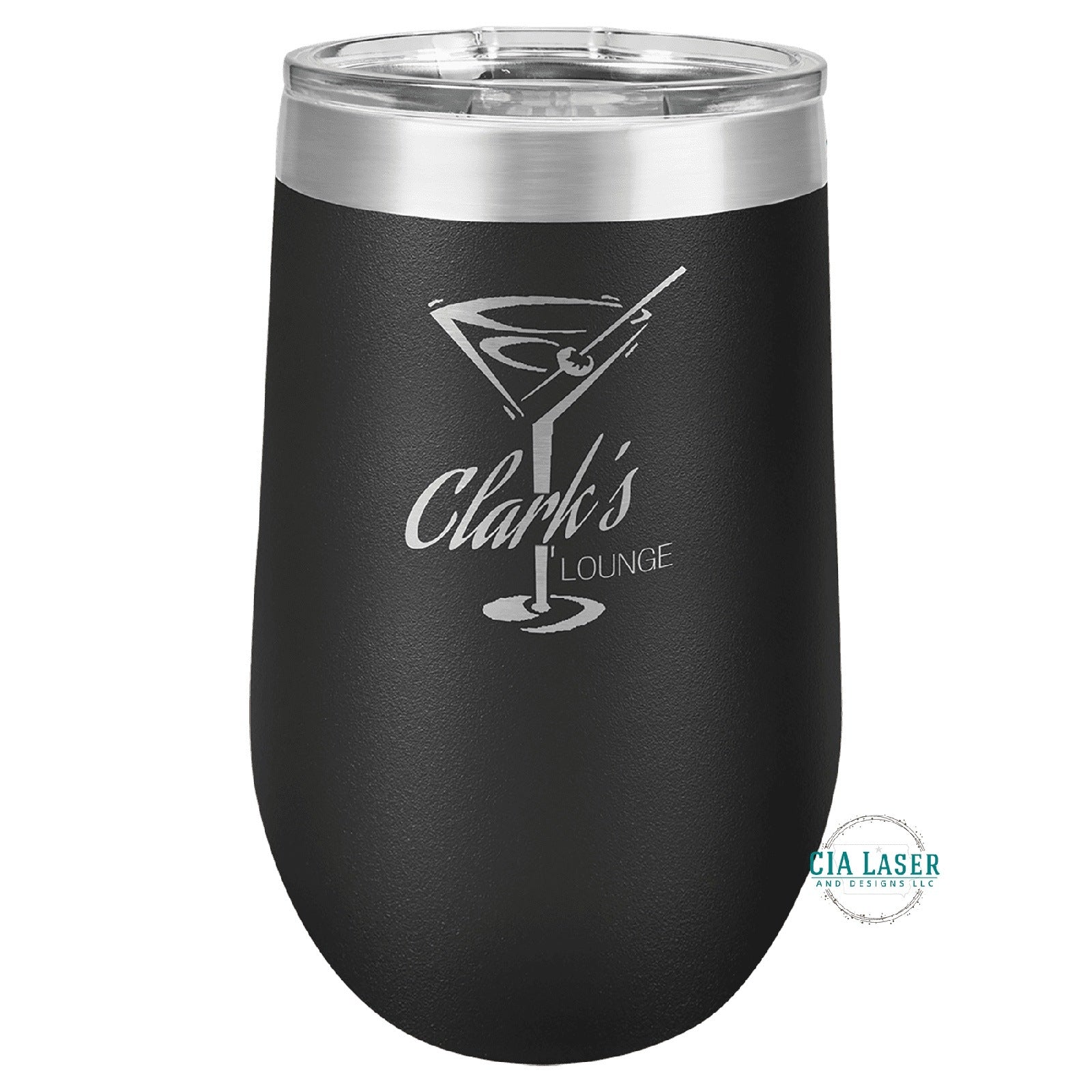 16oz Laser Engraved Personalized Wine Tumbler