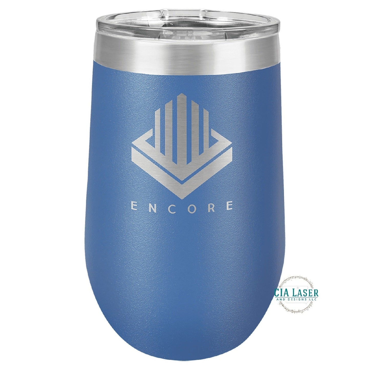 16oz Laser Engraved Personalized Wine Tumbler