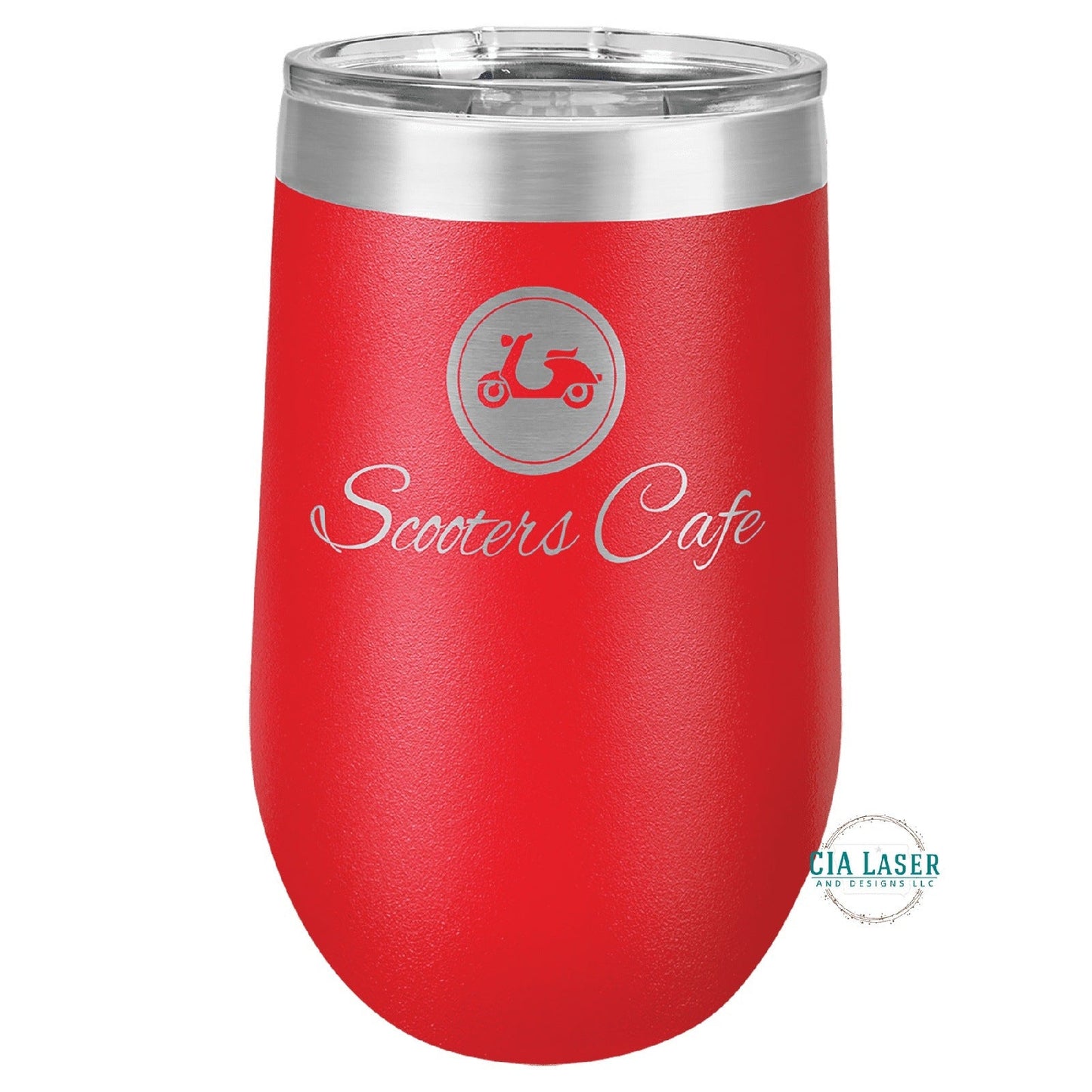 16oz Laser Engraved Personalized Wine Tumbler