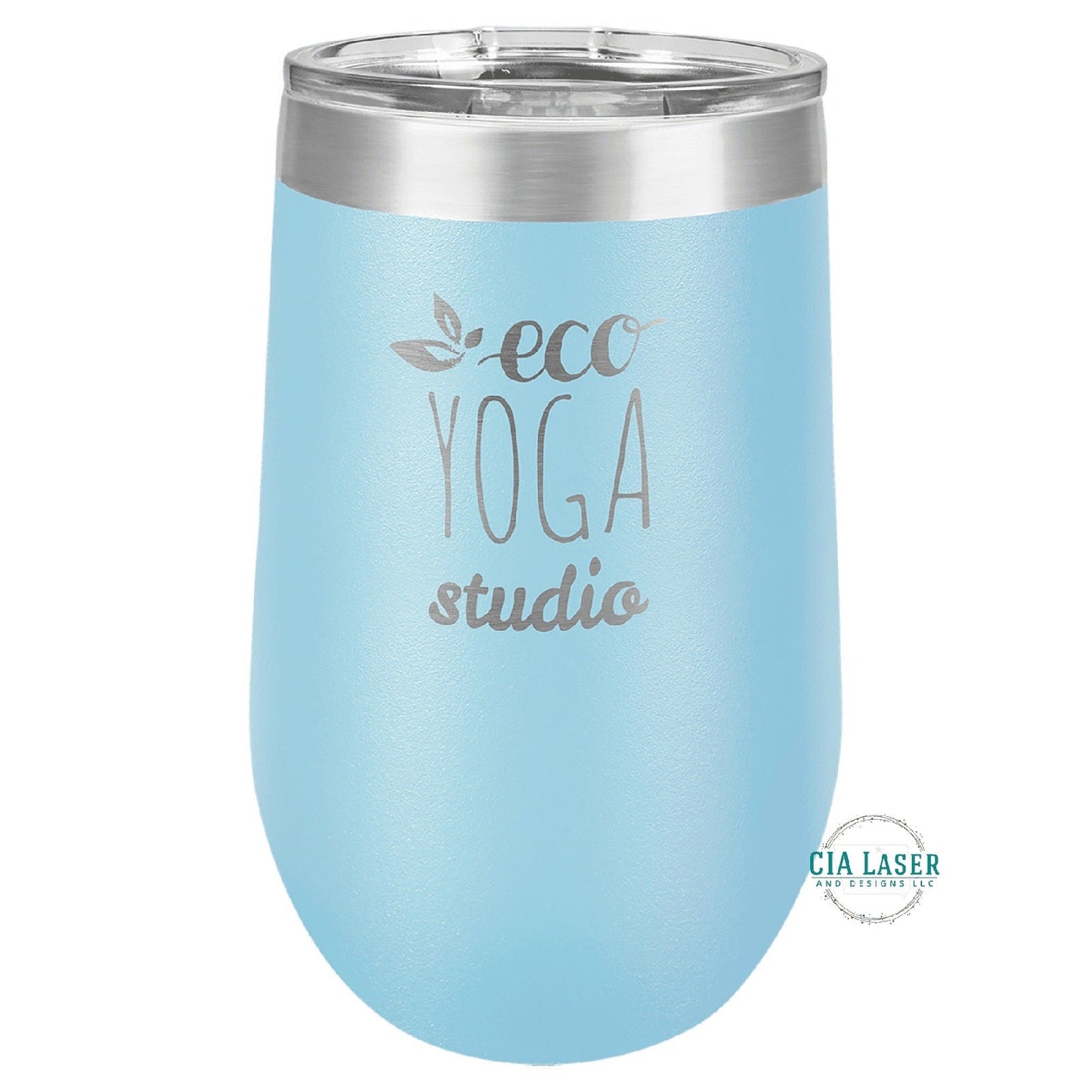 16oz Laser Engraved Personalized Wine Tumbler