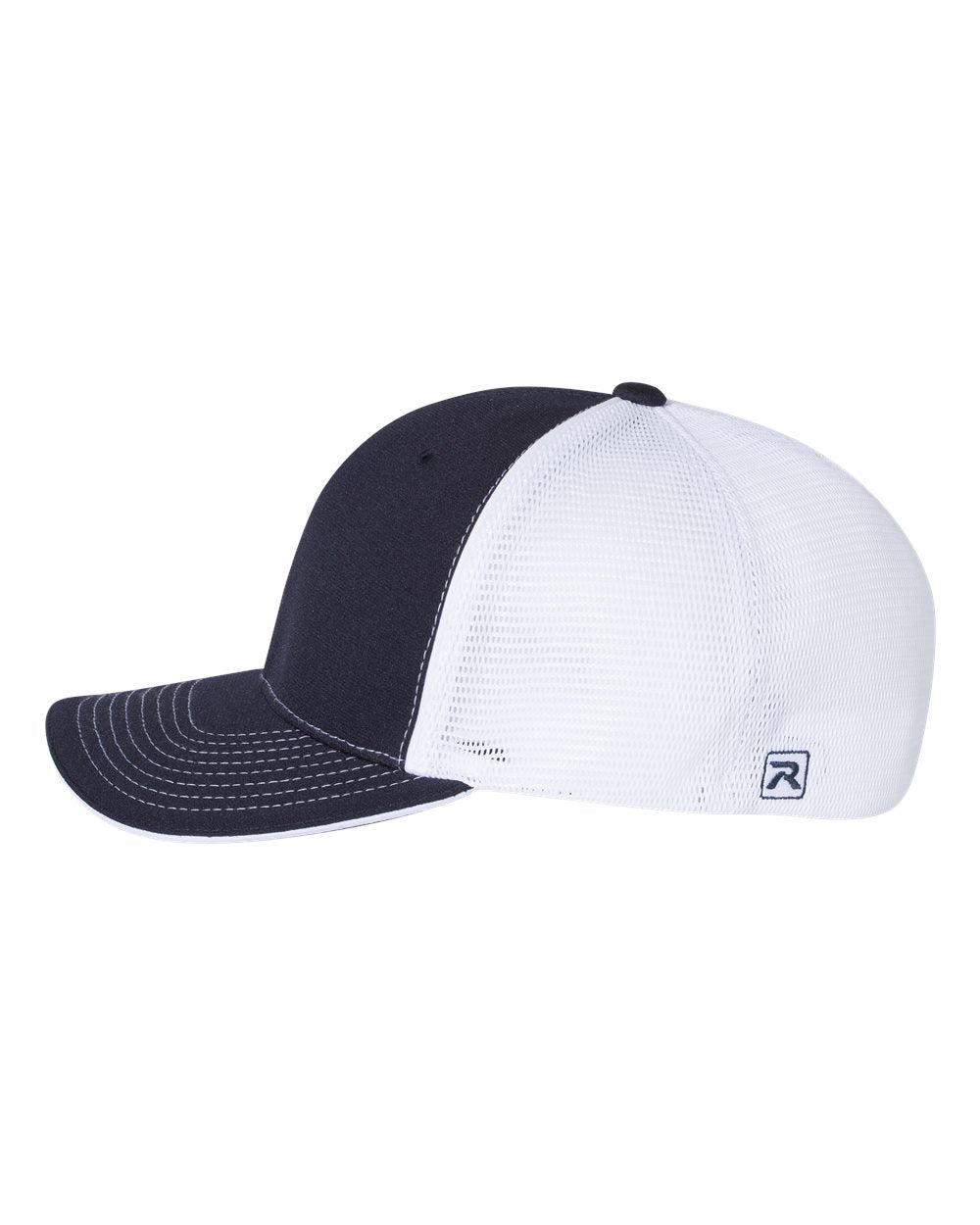 Baseball Hat Richardson Sports mesh R-Flex with Engraved Leatherette Patch Pressed