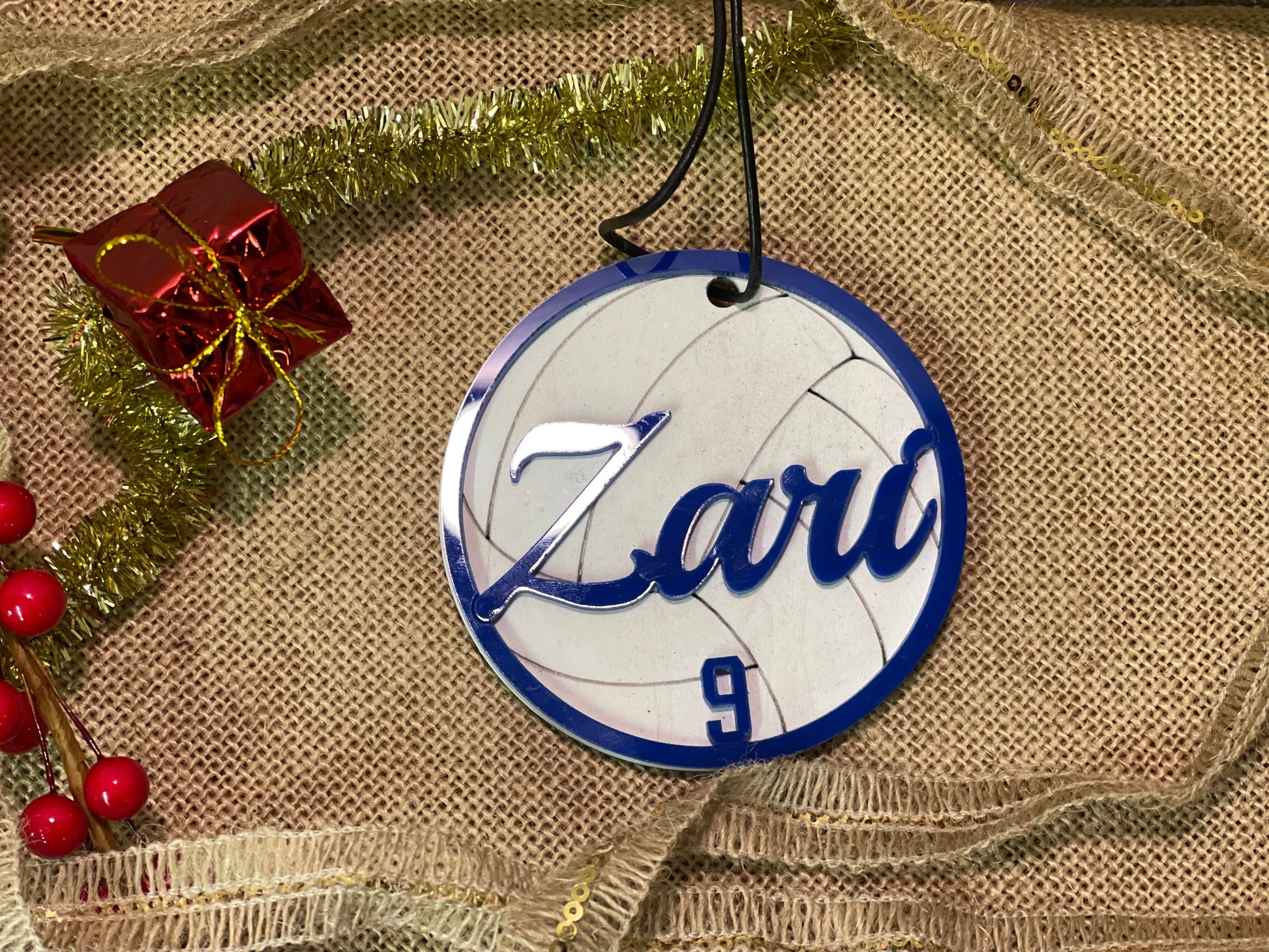 Sport Ornament | Personalized Sports Christmas Ornament with name and year | 2024 | Wood