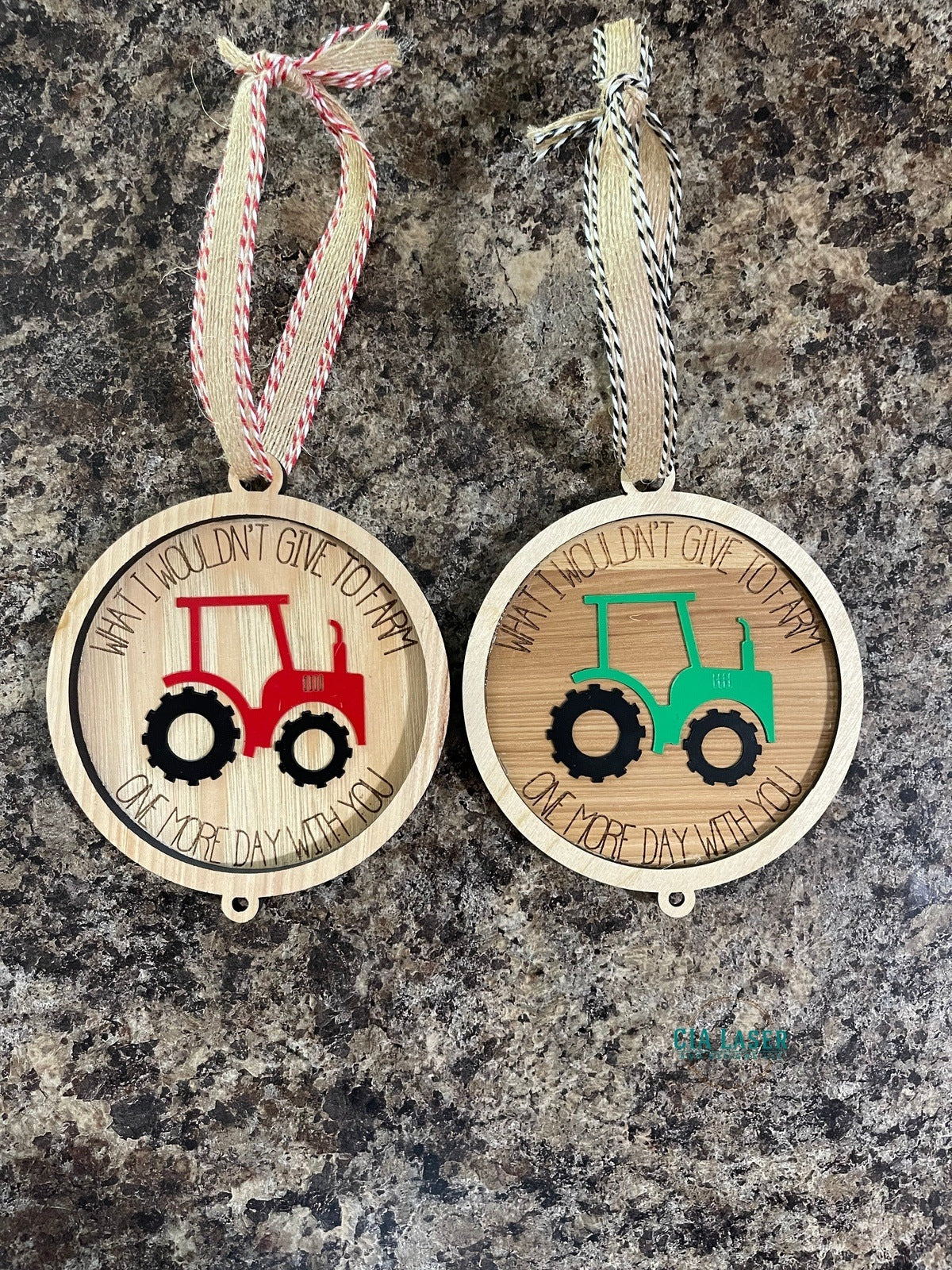 What I Wouldn't Give to Farm One More Day 3D Laser Engraved Christmas Ornament Memorial