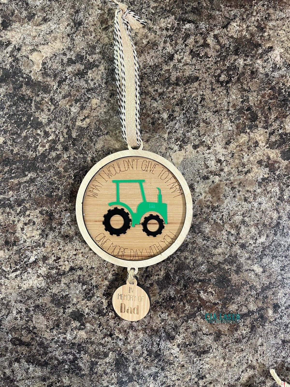 What I Wouldn't Give to Farm One More Day 3D Laser Engraved Christmas Ornament Memorial