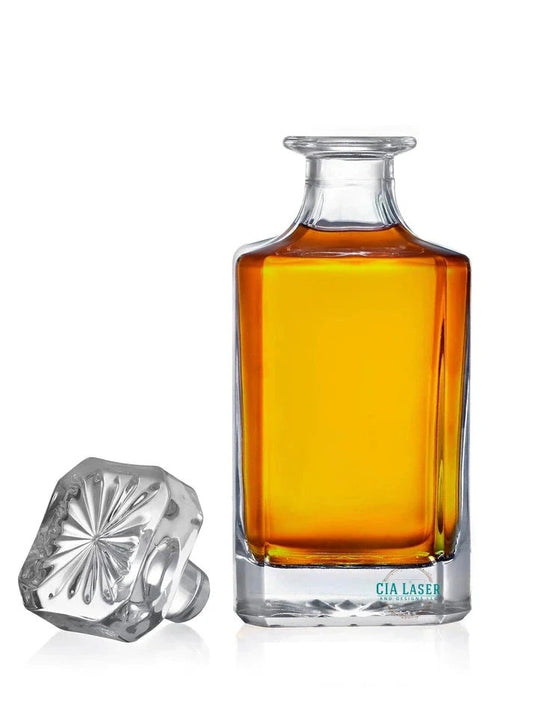 Personalized Monogrammed Engraved Whiskey Decanter Set 750ml