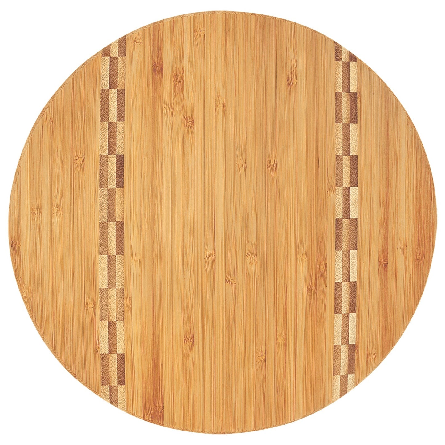 Bamboo 11 3/4 Charcuterie board with butcher block inlay