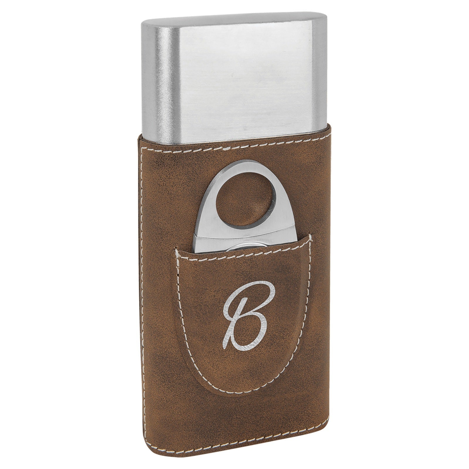 Personalized Cigar Case with Cutter, Father's Day Cigar Travel Case, Groomsmen Cigar Holder, Groomsmen Gift, Best Man , Gifts for him