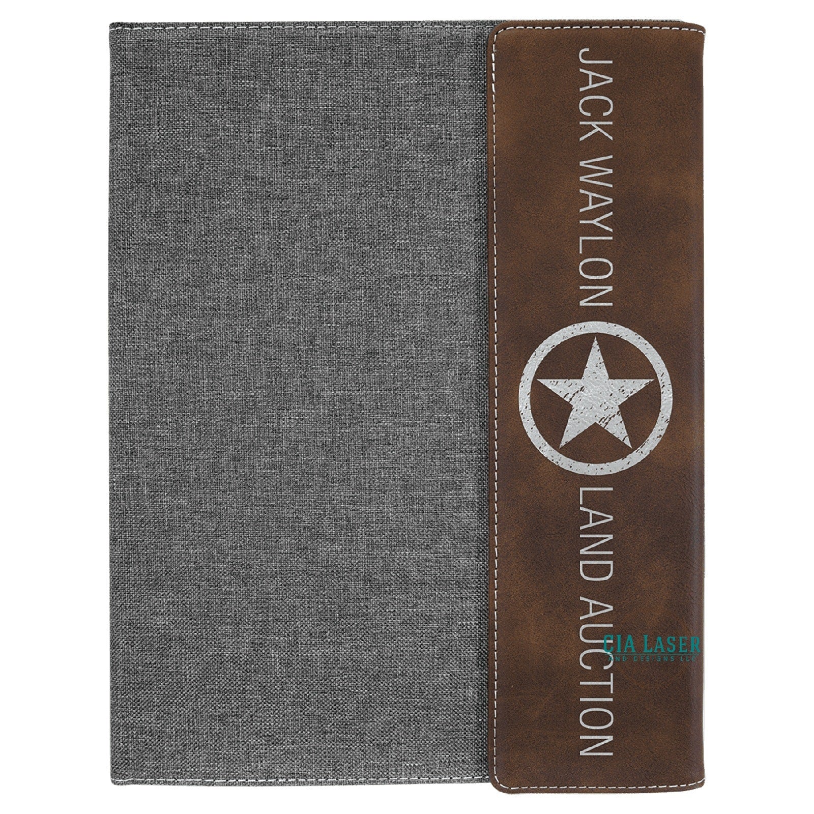 Personalized Leatherette Canvas Portfolios - Custom Notepad - Graduation, Boss, and Business Gift- Gift For Professionals- Custom Portfolio