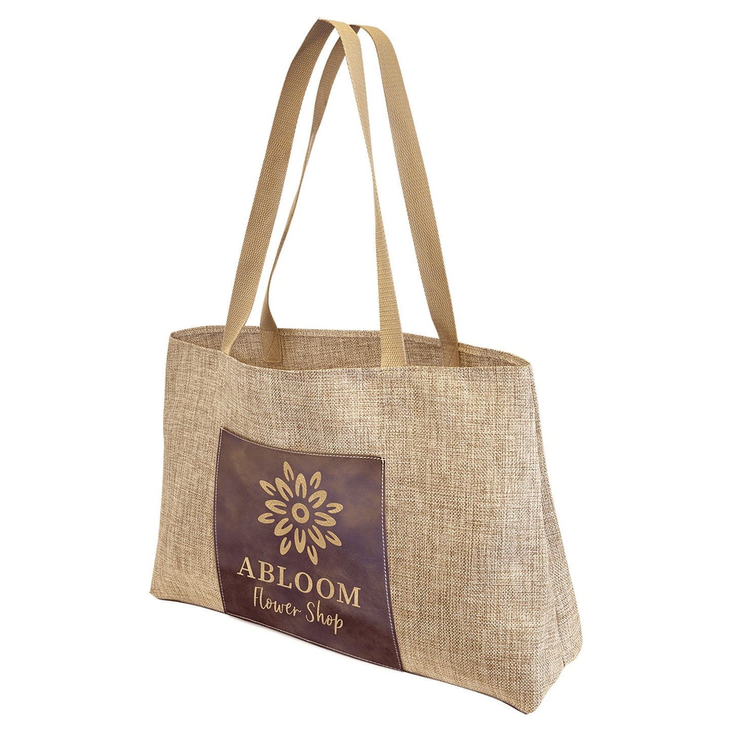 Burlap Canvas Personalized Tote | Bridesmade gift | Gift for her |