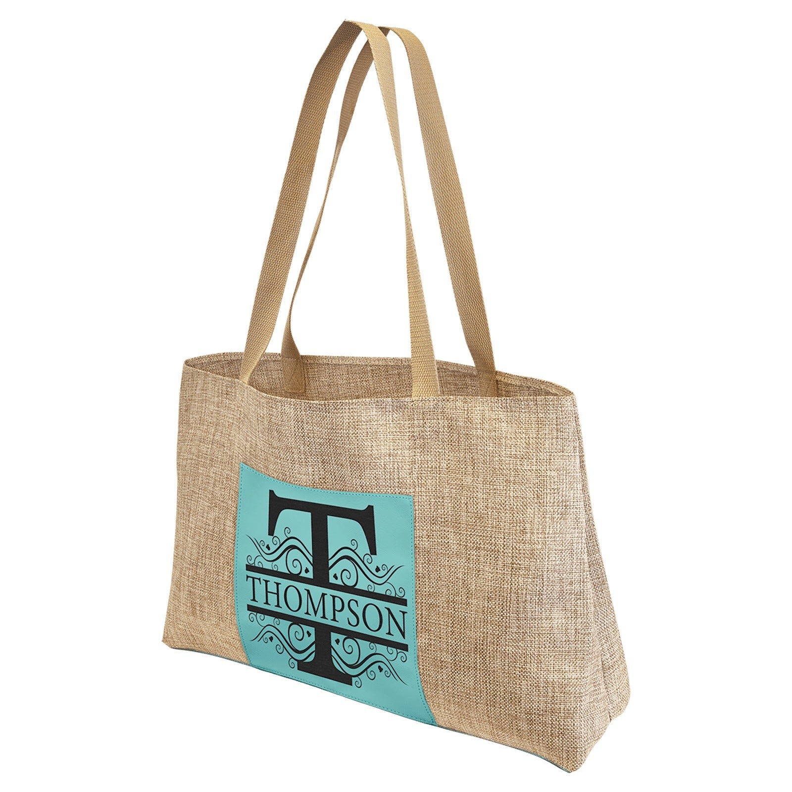 Burlap Canvas Personalized Tote | Bridesmade gift | Gift for her |
