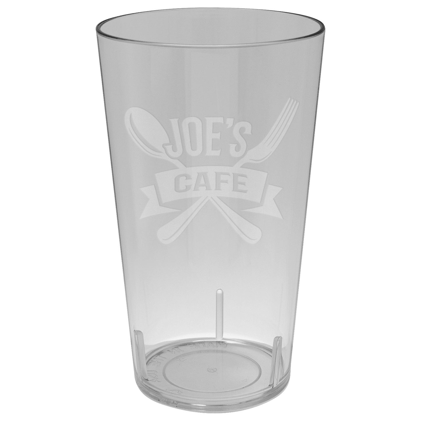 12oz Clear Laserable Plastic Cup, Reusable cup, Souvenir Cup, Fundraiser Cup, Company Logo Swag Cup