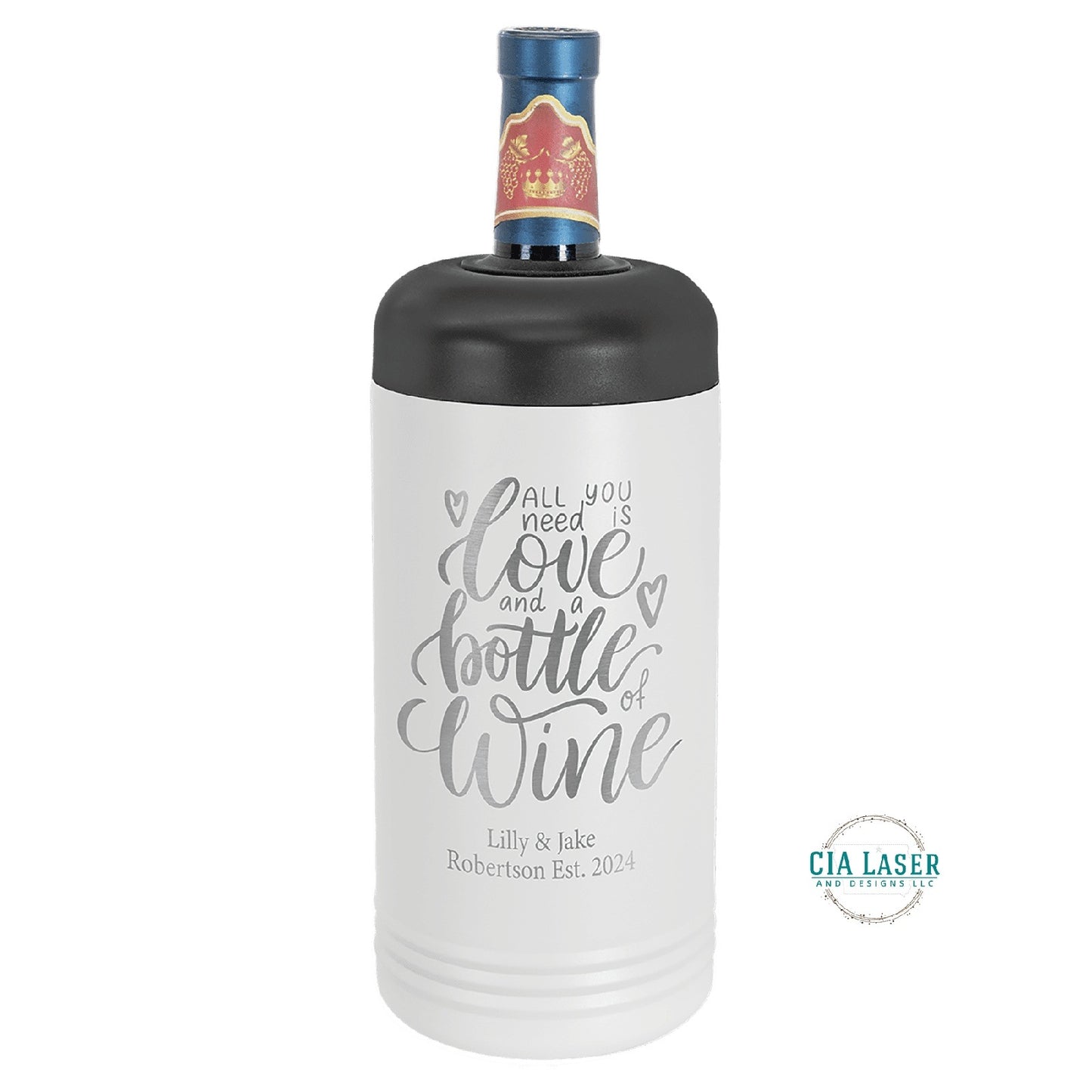 Personalized Wine Cooler, Engraved Wine Cooler, Wine Cooler, Insulated Wine Cooler, Insulated Wine Chiller