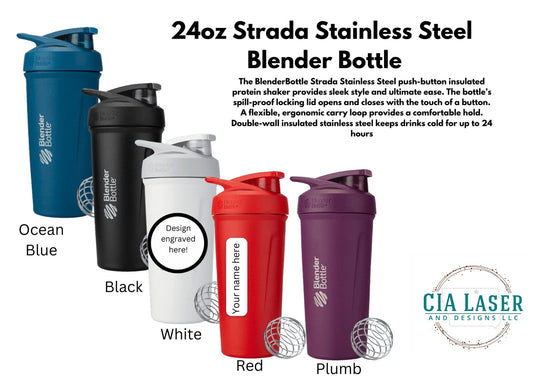 24oz Personalized Strada Blender Bottle